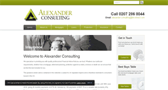 Desktop Screenshot of alexander-consulting.co.uk