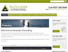 Tablet Screenshot of alexander-consulting.co.uk